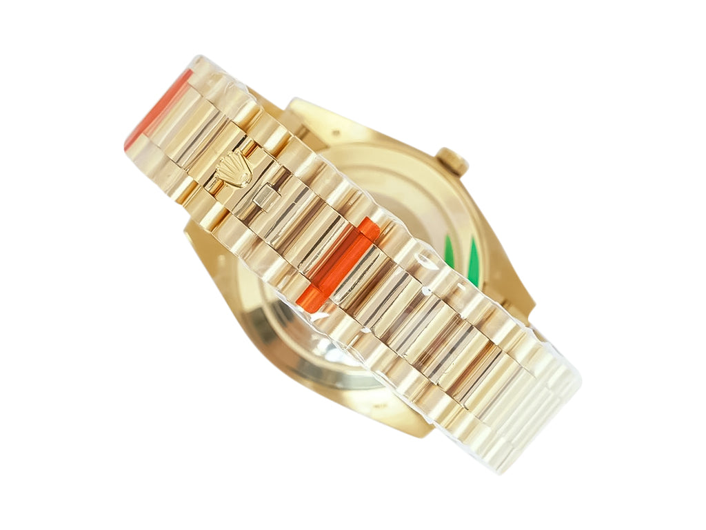 Day-Date 40 Yellow Gold 'President' with Champagne Diamond Dial and Fluted Bezel