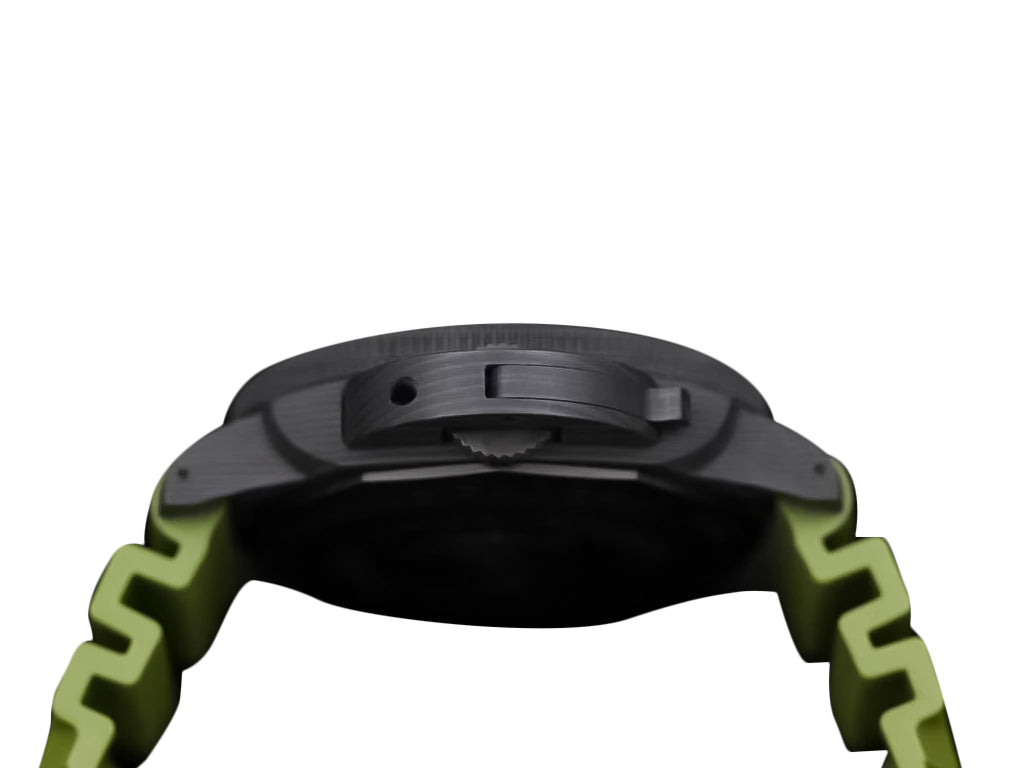 Luminor Submersible 47 Marina Militare Carbotech 'Comsubin' Forged Carbon Case and Bezel, Carbon Dial and OD Green Strap (47mm)