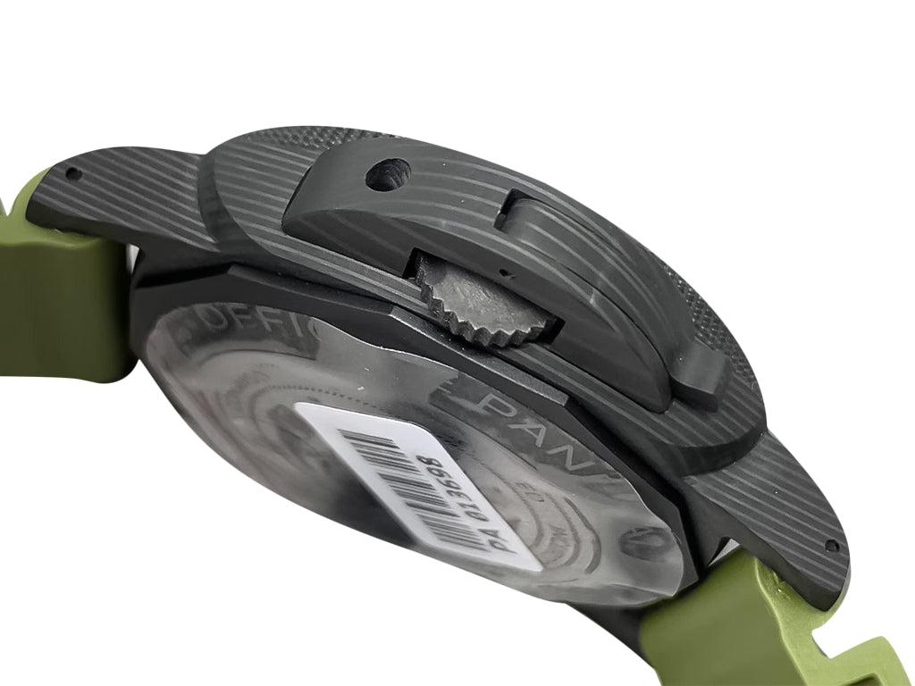 Luminor Submersible 47 Marina Militare Carbotech 'Comsubin' Forged Carbon Case and Bezel, Carbon Dial and OD Green Strap (47mm)