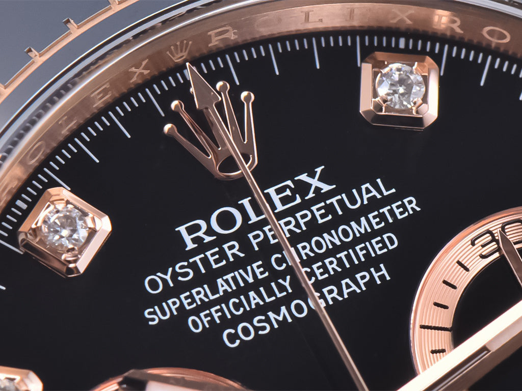 Cosmograph Daytona Rose Gold Oysterflex with Black Dial