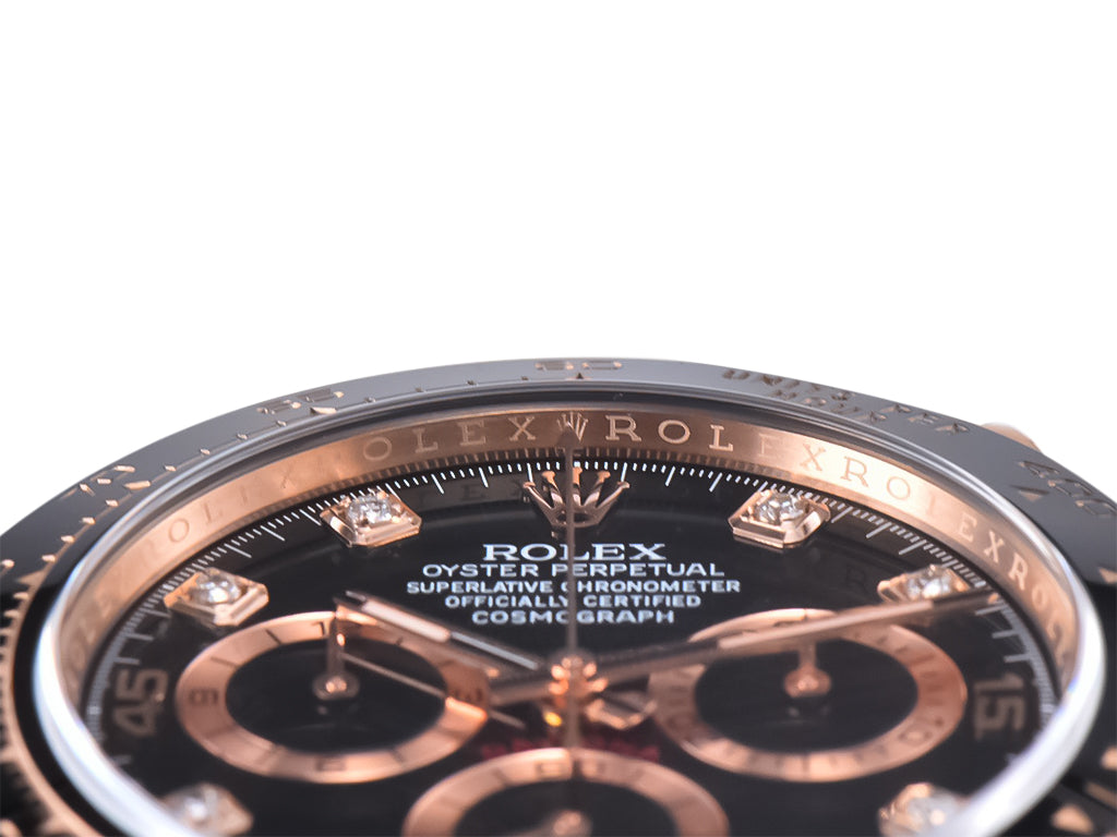 Cosmograph Daytona Rose Gold Oysterflex with Black Dial
