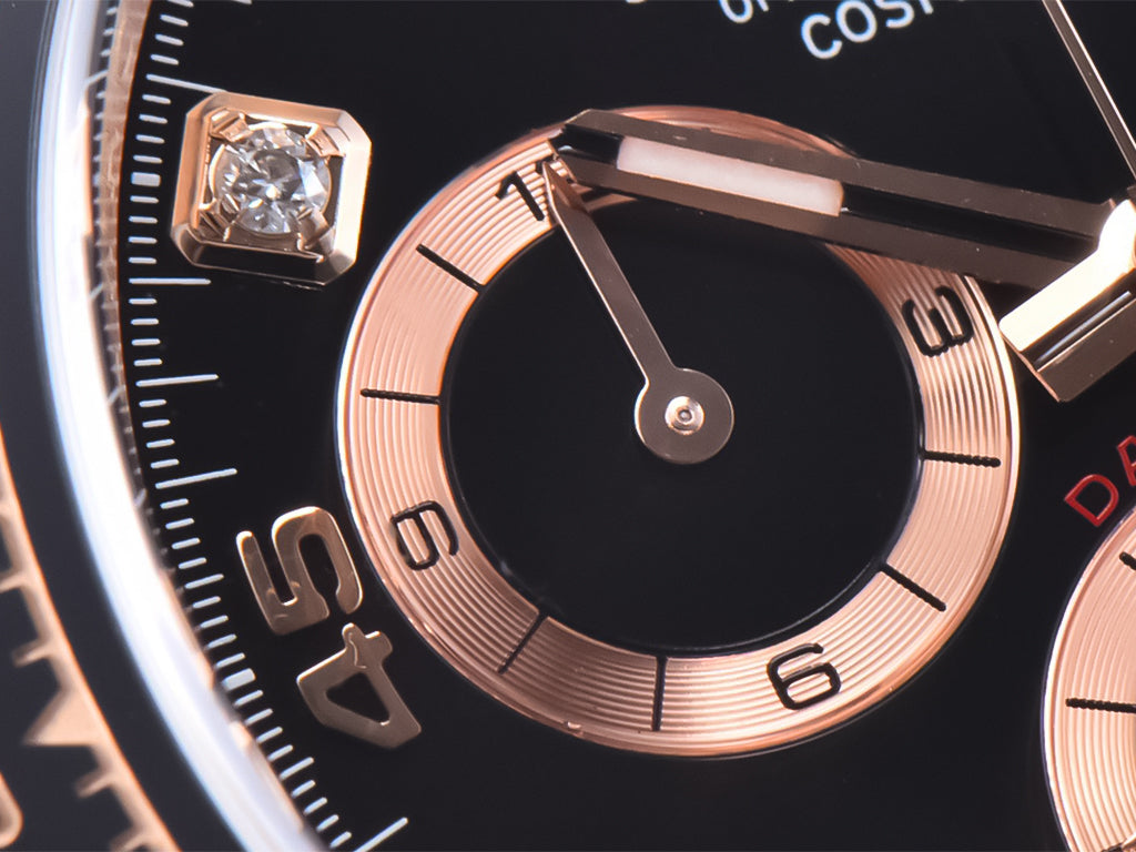 Cosmograph Daytona Rose Gold with Diamond Black Dial