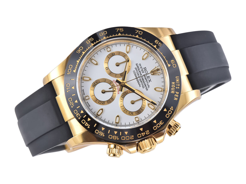 Cosmograph Daytona Yellow Gold Oysterflex White Dial