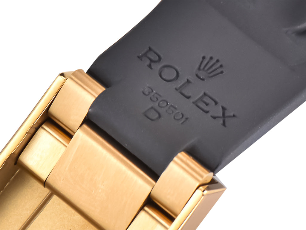 Cosmograph Daytona Yellow Gold Oysterflex Black Dial