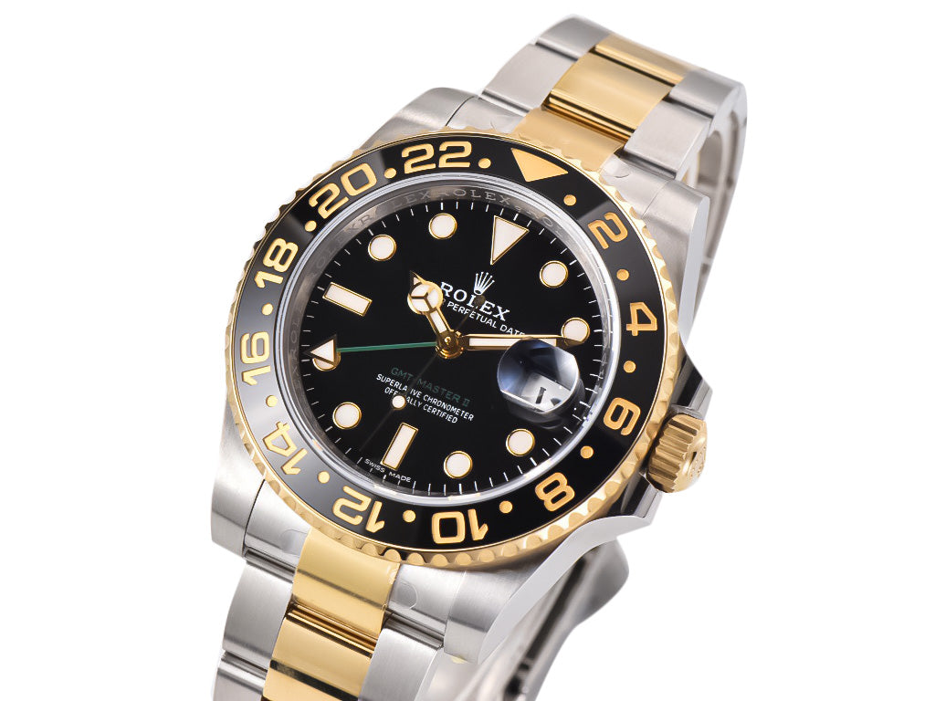 GMT-Master II Two-Tone Rolesor with Black Dial on Oyster (40mm)