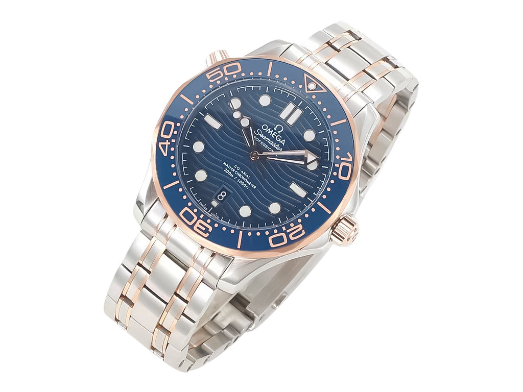 Seamaster Diver 300 Two Tone Rose Gold with Blue Dial (42mm)