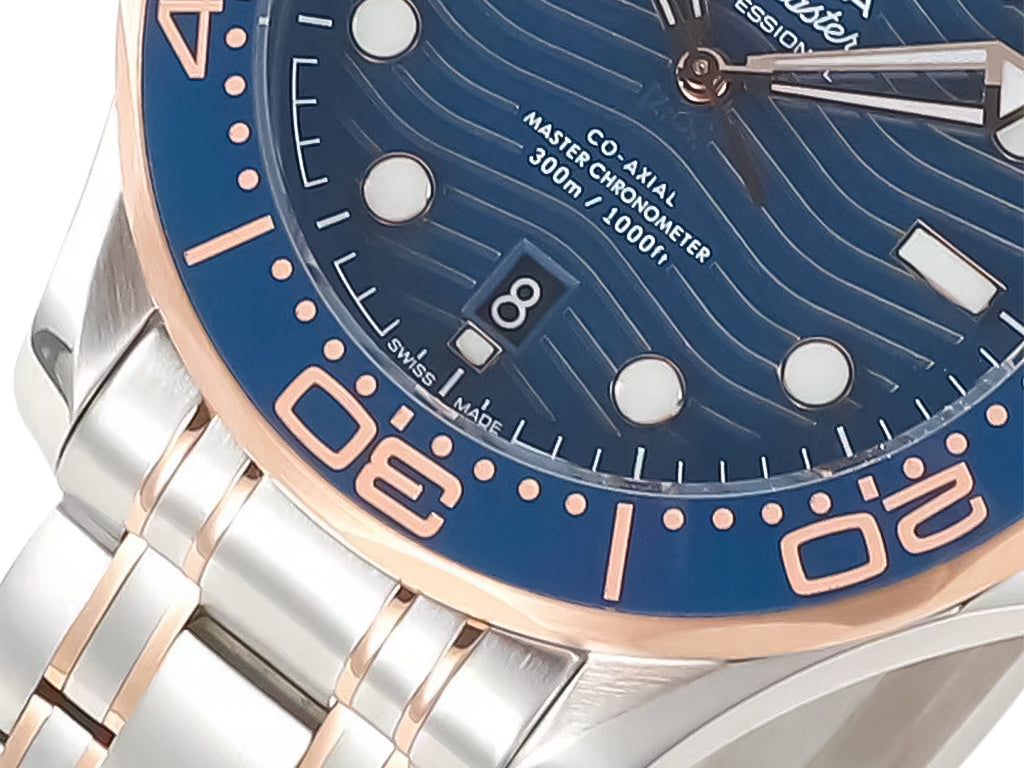 Seamaster Diver 300 Two Tone Rose Gold with Blue Dial (42mm)