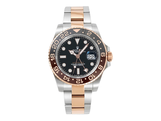 GMT-Master II Two Tone Rose Gold and Stainless Steel 'Root Beer' (40mm)