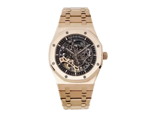 Royal Oak Pink Gold Openworked Double Balance Wheel (41mm)