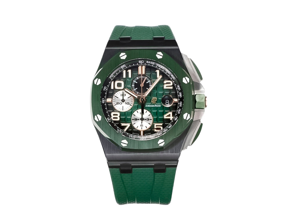 Royal Oak 'Offshore Chronograph' Ceramic with Green Dial and Bezel (44mm)