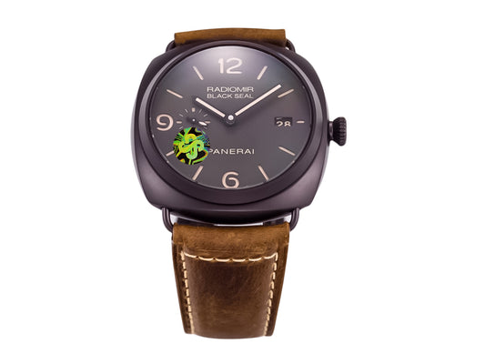 Radiomir Composite Black Seal 3 Days Automatic with Brown Dial and Brown Strap (45mm)