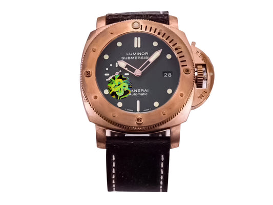 Luminor Submersible 1950 3 Days Automatic Titanium and Bronze with Green Dial and Brown Strap (47mm)