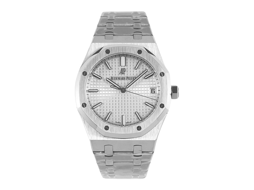 Royal Oak Stainless Steel with Silver Dial (41mm) - 15500