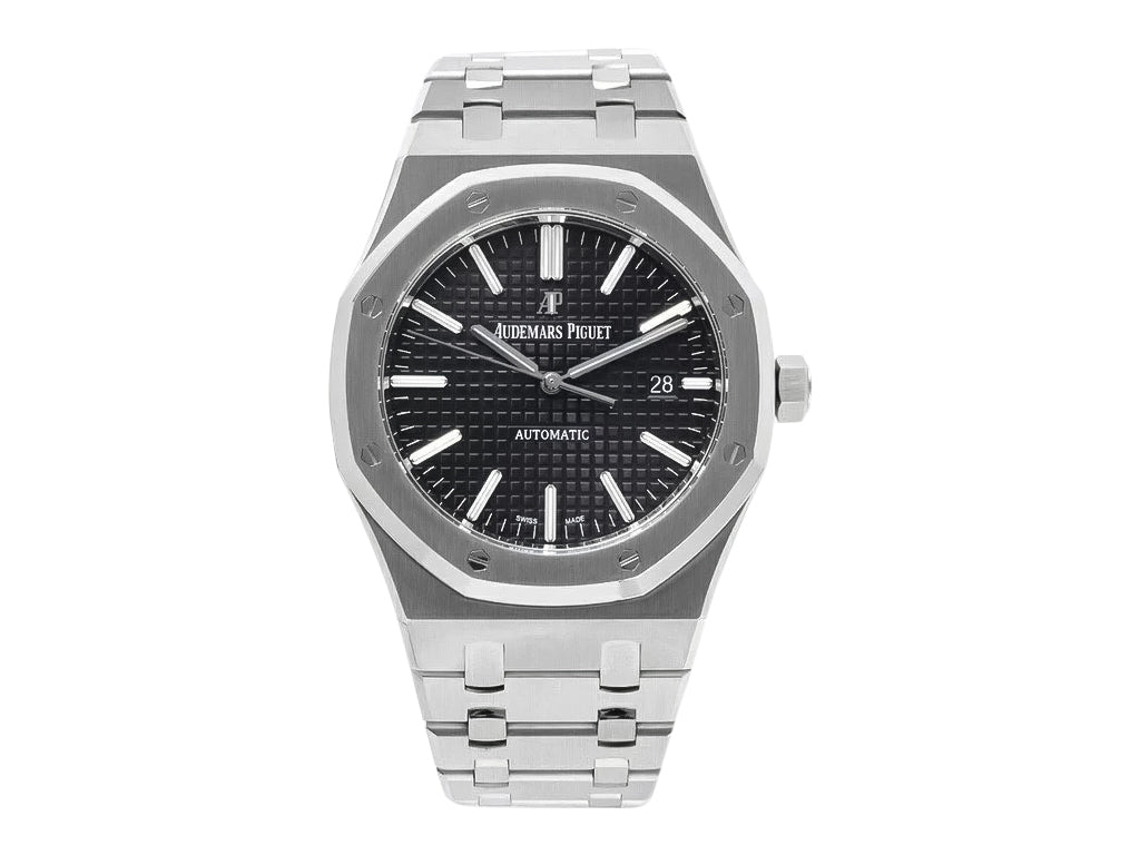 Royal Oak Stainless Steel with Black Dial (41mm) - 15400