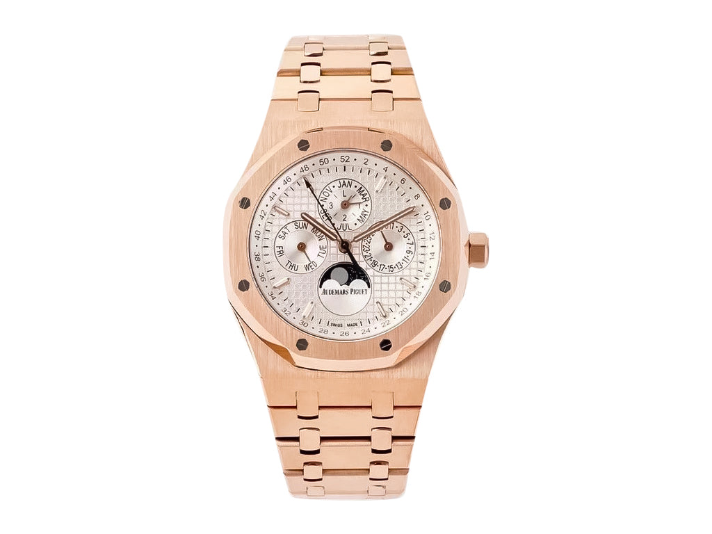 Royal Oak 'Perpetual Calendar' Pink Gold with Silver Dial (41mm)