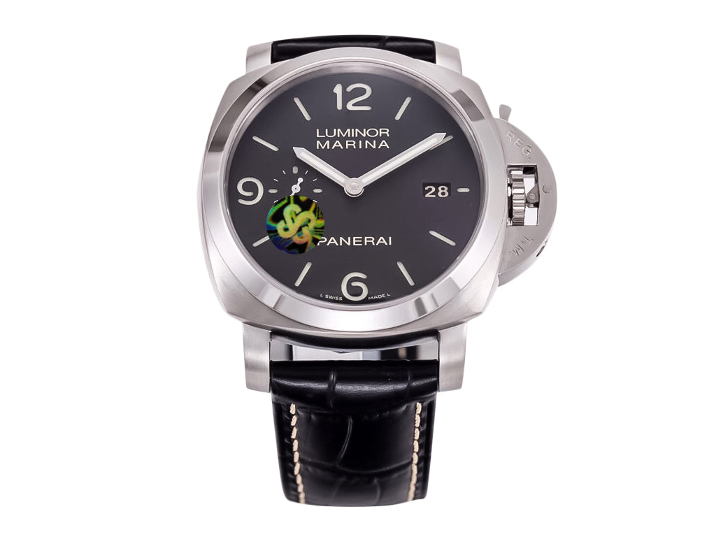 Luminor 1950 3 Days Automatic Stainless Steel with Black Dial and Black Strap (44mm)