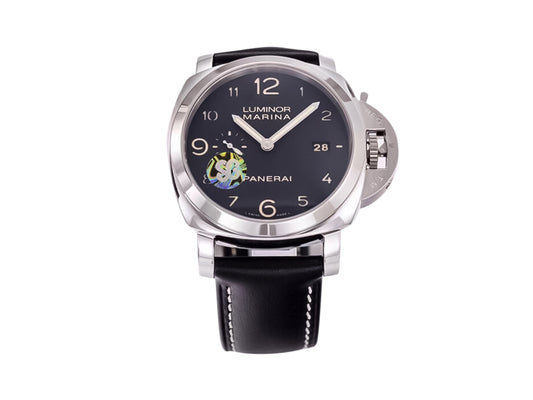 Luminor 1950 Marina 3 Days Automatic Stainless Steel with Black Dial and Black Strap (44mm)