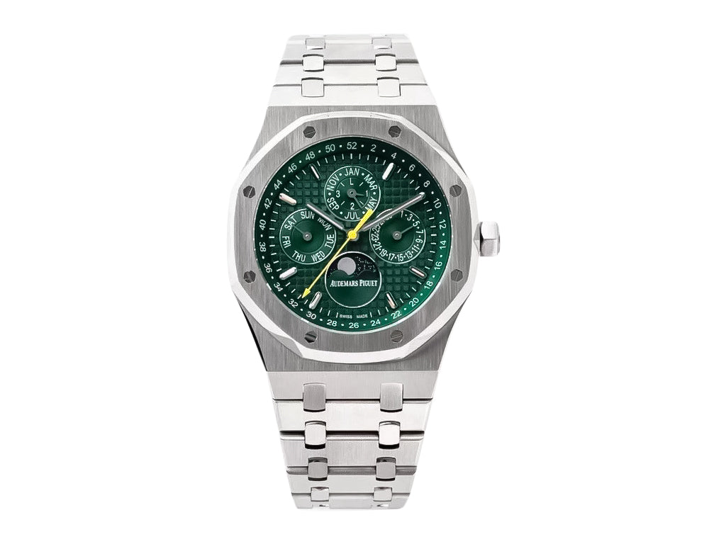 Royal Oak 'Perpetual Calendar' Limited Edition Stainless Steel with Green Dial (41mm)