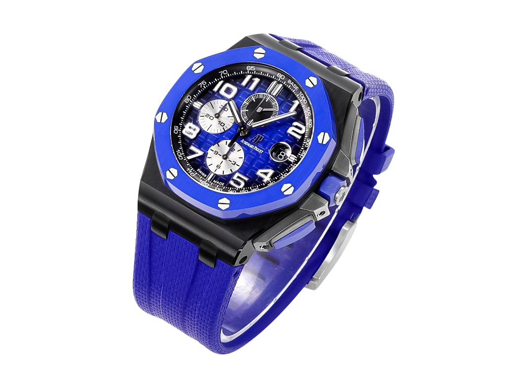 Royal Oak 'Offshore Chronograph' Ceramic with Blue Dial and Bezel (44mm)