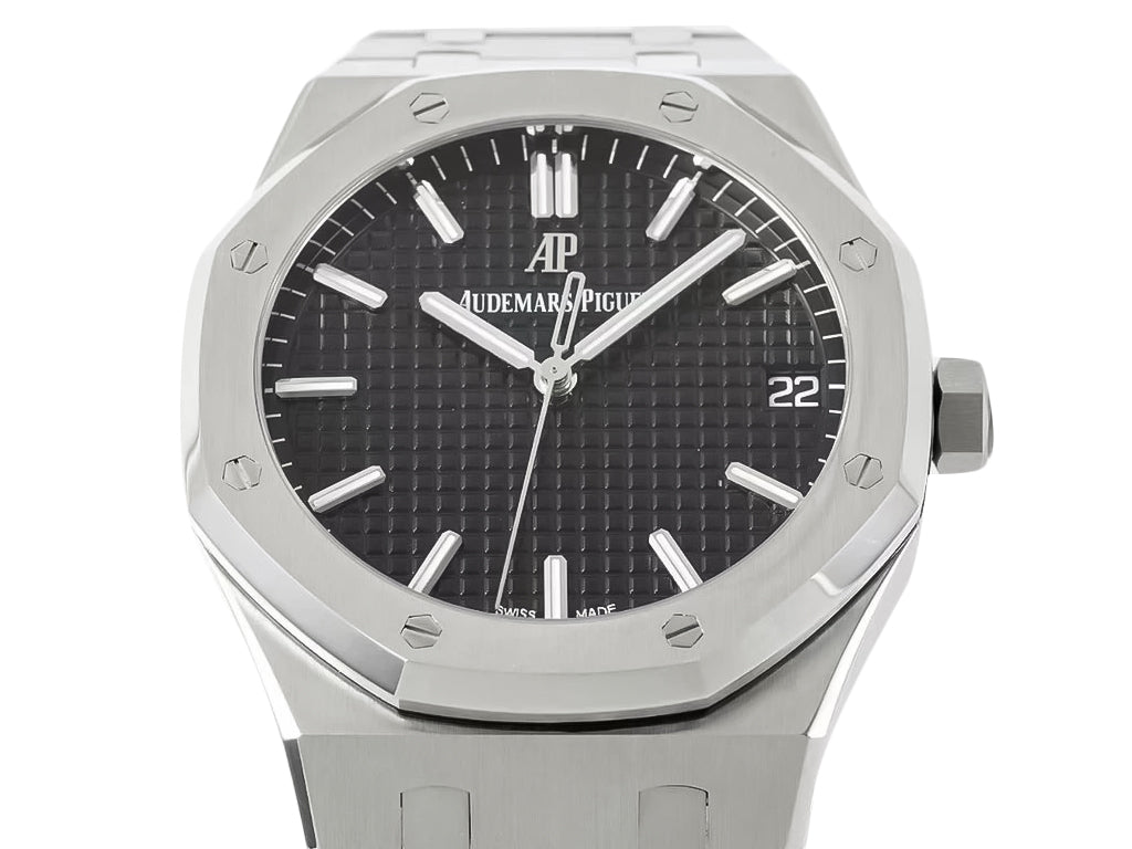 Royal Oak Stainless Steel with Black Dial (41mm) - 15500