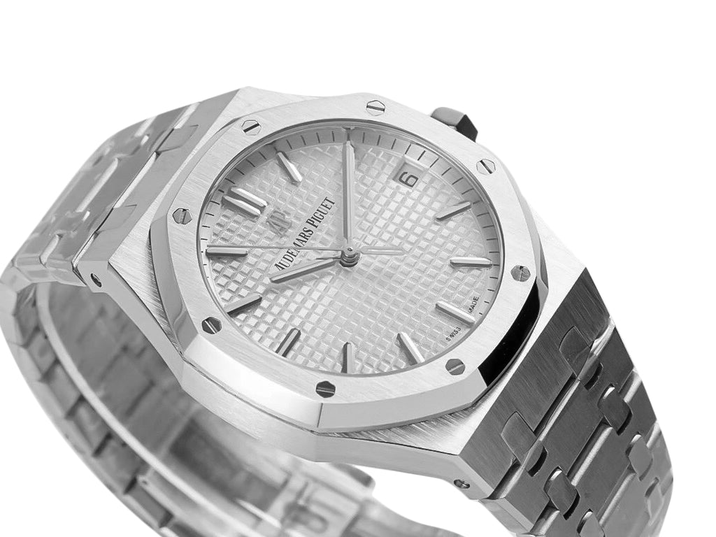 Royal Oak Stainless Steel with Silver Dial (41mm) - 15500