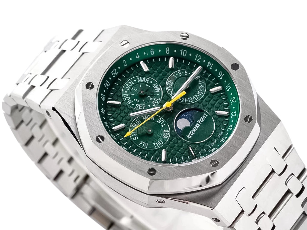 Royal Oak 'Perpetual Calendar' Limited Edition Stainless Steel with Green Dial (41mm)