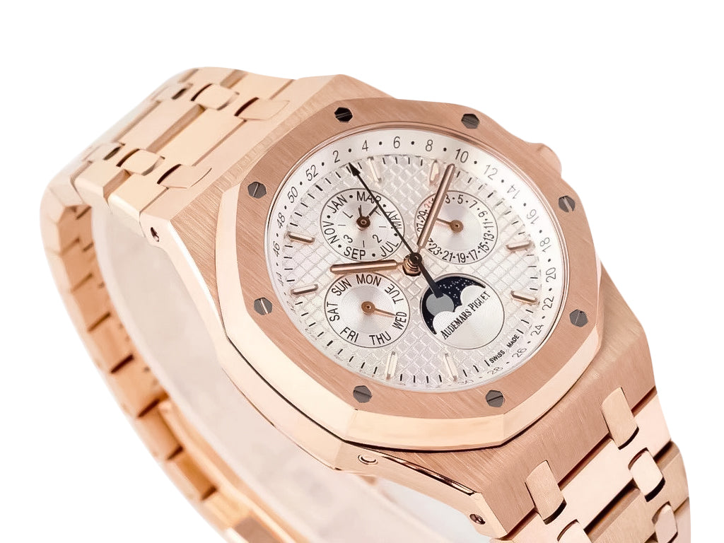 Royal Oak 'Perpetual Calendar' Pink Gold with Silver Dial (41mm)