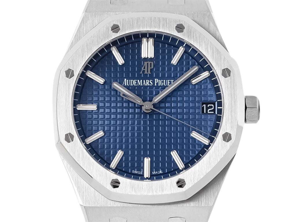 Royal Oak Stainless Steel with Blue Dial (41mm) - 15500