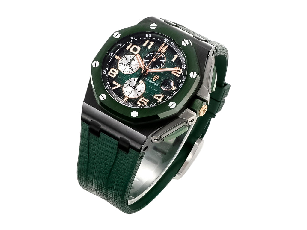 Royal Oak 'Offshore Chronograph' Ceramic with Green Dial and Bezel (44mm)