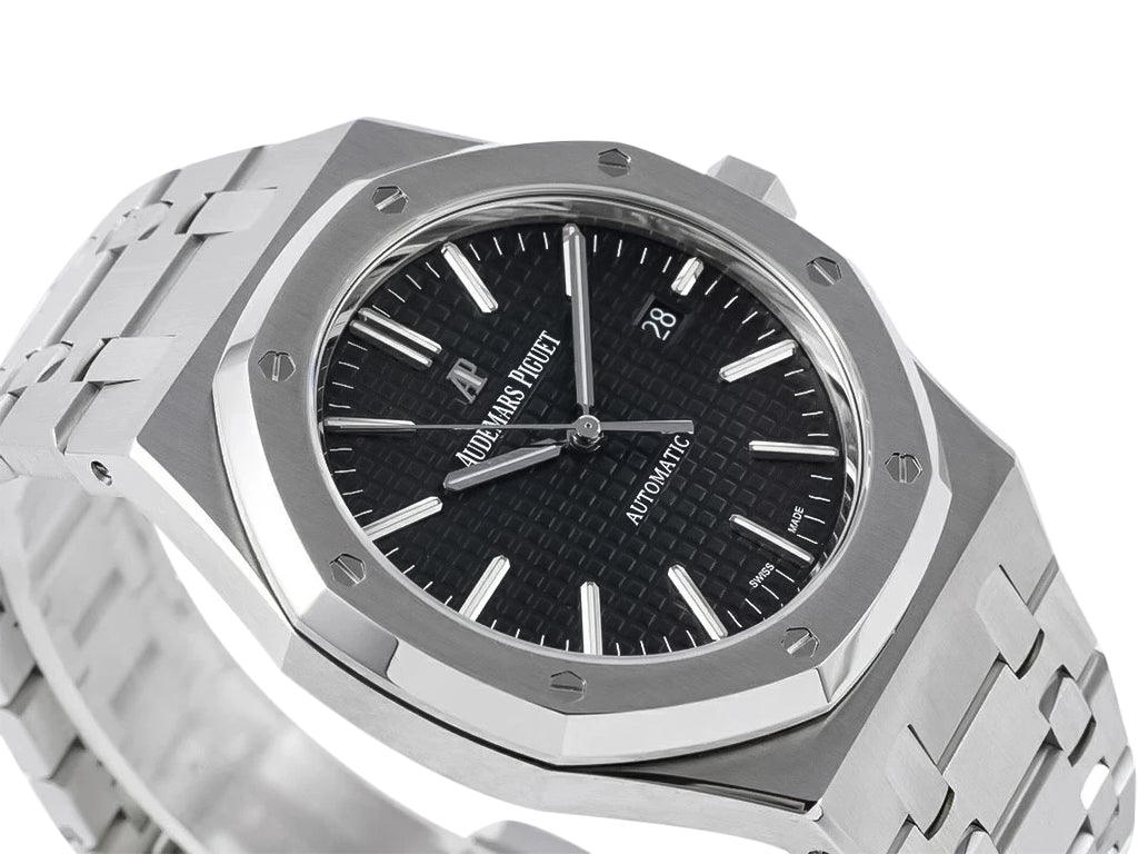 Royal Oak Stainless Steel with Black Dial (41mm) - 15400