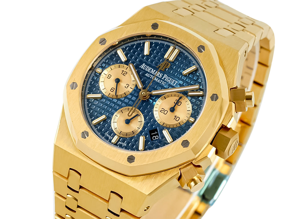 Royal Oak Chronograph Yellow Gold with Blue Dial (41mm)