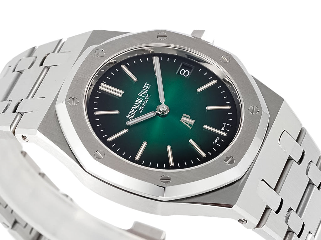 Royal Oak 'Jumbo Extra-Thin' Stainless '50th Anniversary' with Smoked Green Dial (39mm)