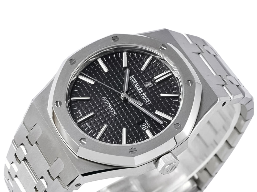 Royal Oak Stainless Steel with Black Dial (41mm) - 15400