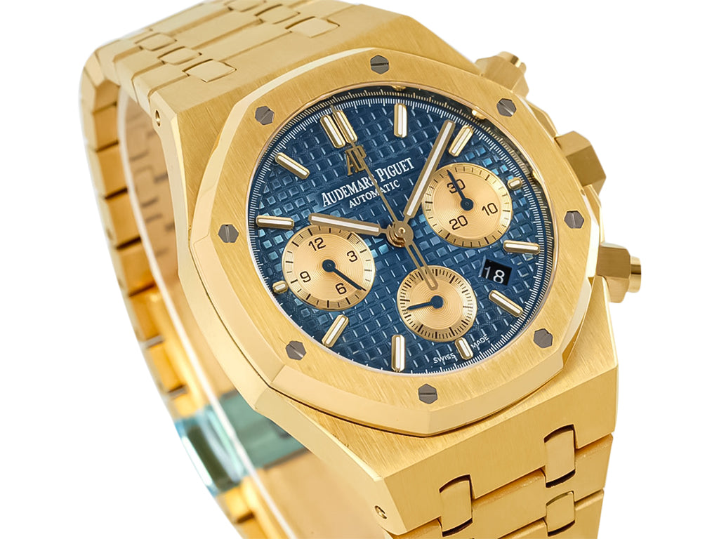 Royal Oak Chronograph Yellow Gold with Blue Dial (41mm)