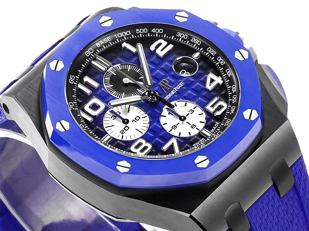 Royal Oak 'Offshore Chronograph' Ceramic with Blue Dial and Bezel (44mm)