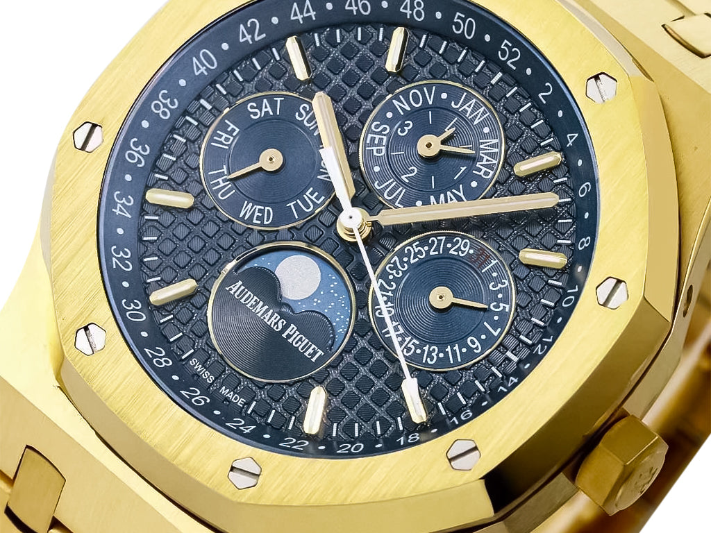 Royal Oak 'Perpetual Calendar' Yellow Gold with Blue Dial (41mm)