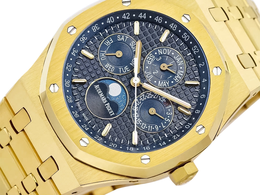 Royal Oak 'Perpetual Calendar' Yellow Gold with Blue Dial (41mm)