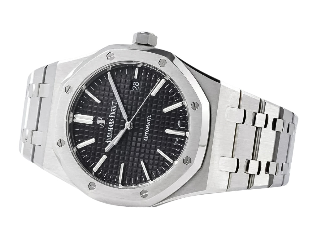 Royal Oak Stainless Steel with Black Dial (41mm) - 15400