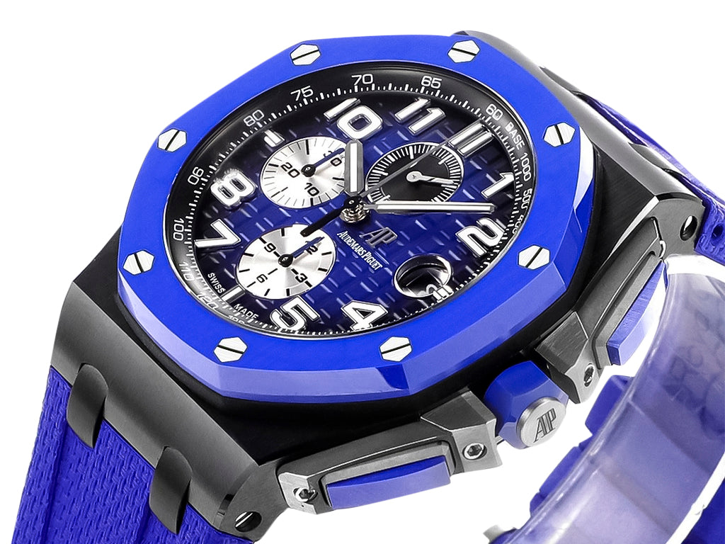 Royal Oak 'Offshore Chronograph' Ceramic with Blue Dial and Bezel (44mm)