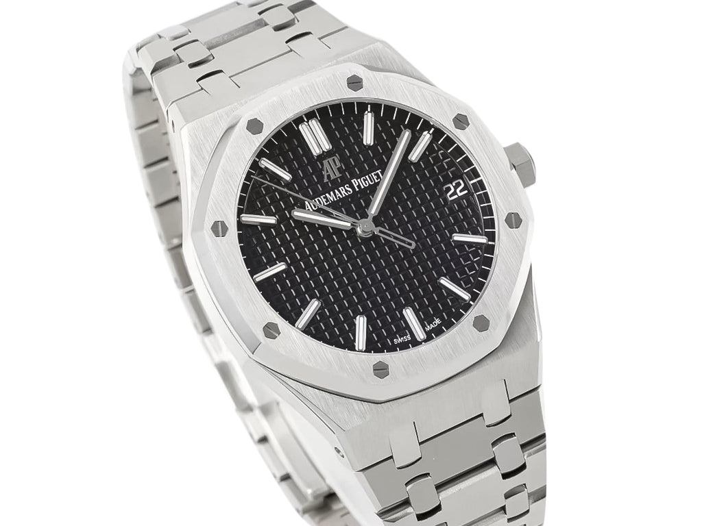 Royal Oak Stainless Steel with Black Dial (41mm) - 15500