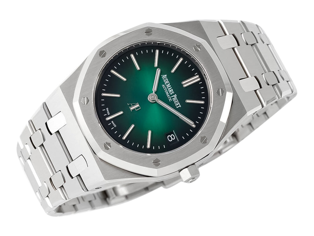 Royal Oak 'Jumbo Extra-Thin' Stainless '50th Anniversary' with Smoked Green Dial (39mm)