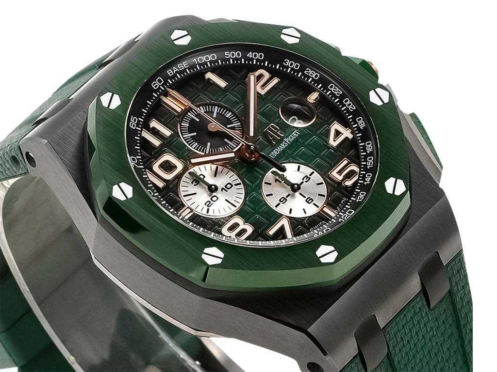 Royal Oak 'Offshore Chronograph' Ceramic with Green Dial and Bezel (44mm)