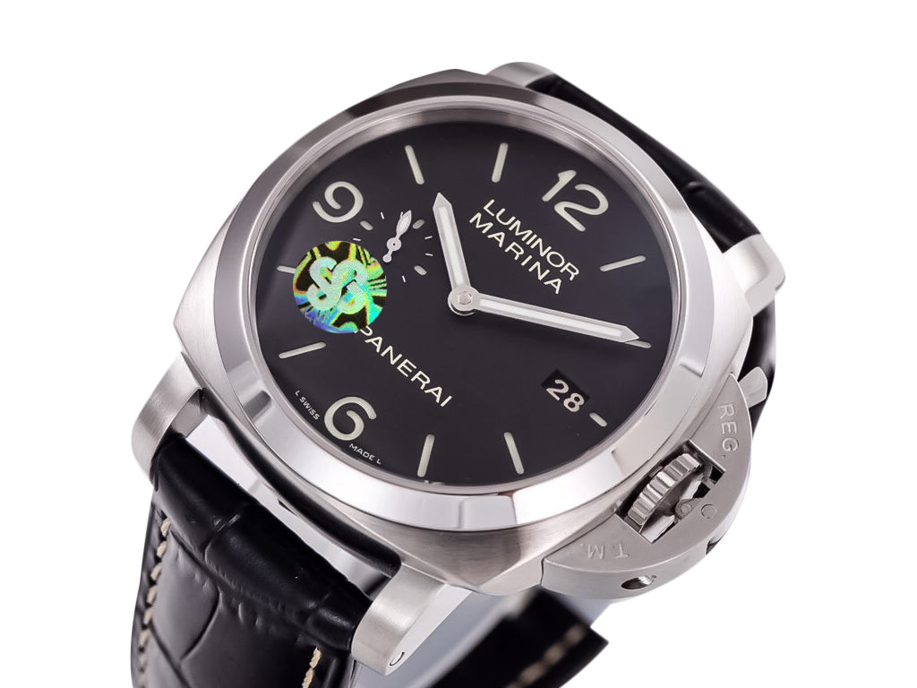 Luminor 1950 3 Days Automatic Stainless Steel with Black Dial and Black Strap (44mm)