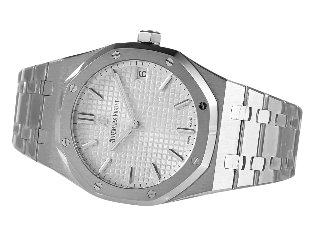 Royal Oak Stainless Steel with Silver Dial (41mm) - 15500