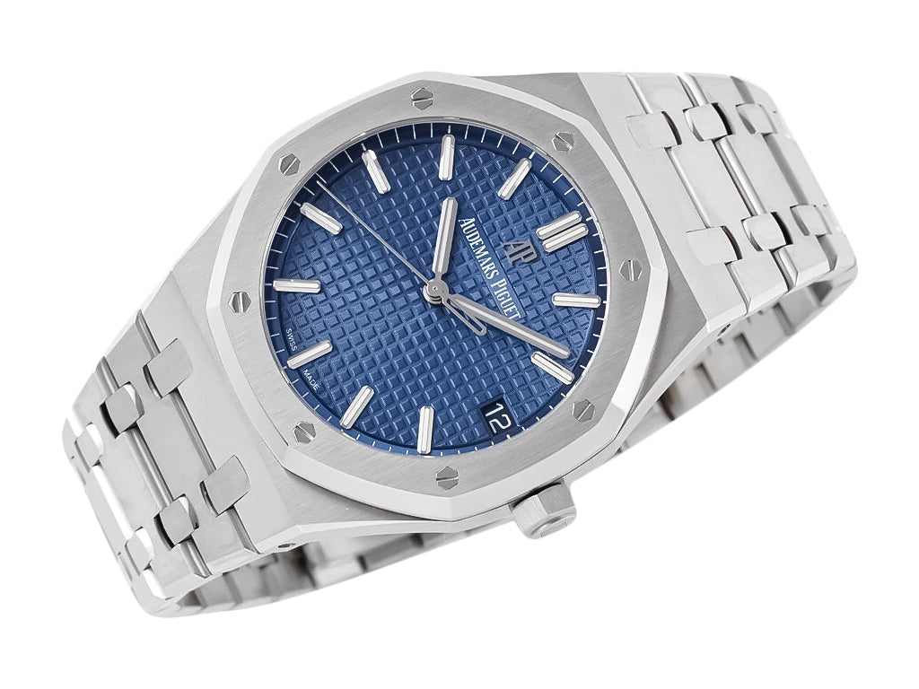 Royal Oak Stainless Steel with Blue Dial (41mm) - 15500