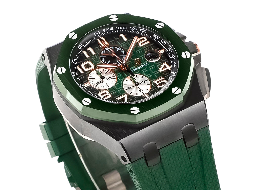 Royal Oak 'Offshore Chronograph' Ceramic with Green Dial and Bezel (44mm)