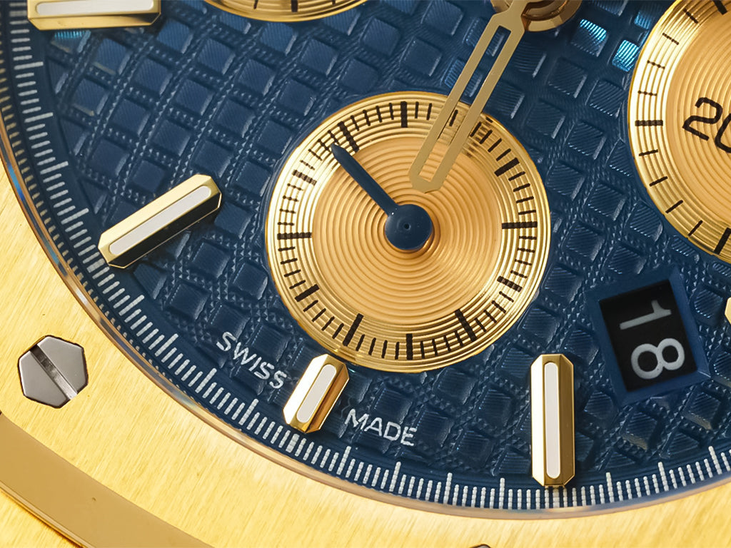 Royal Oak Chronograph Yellow Gold with Blue Dial (41mm)