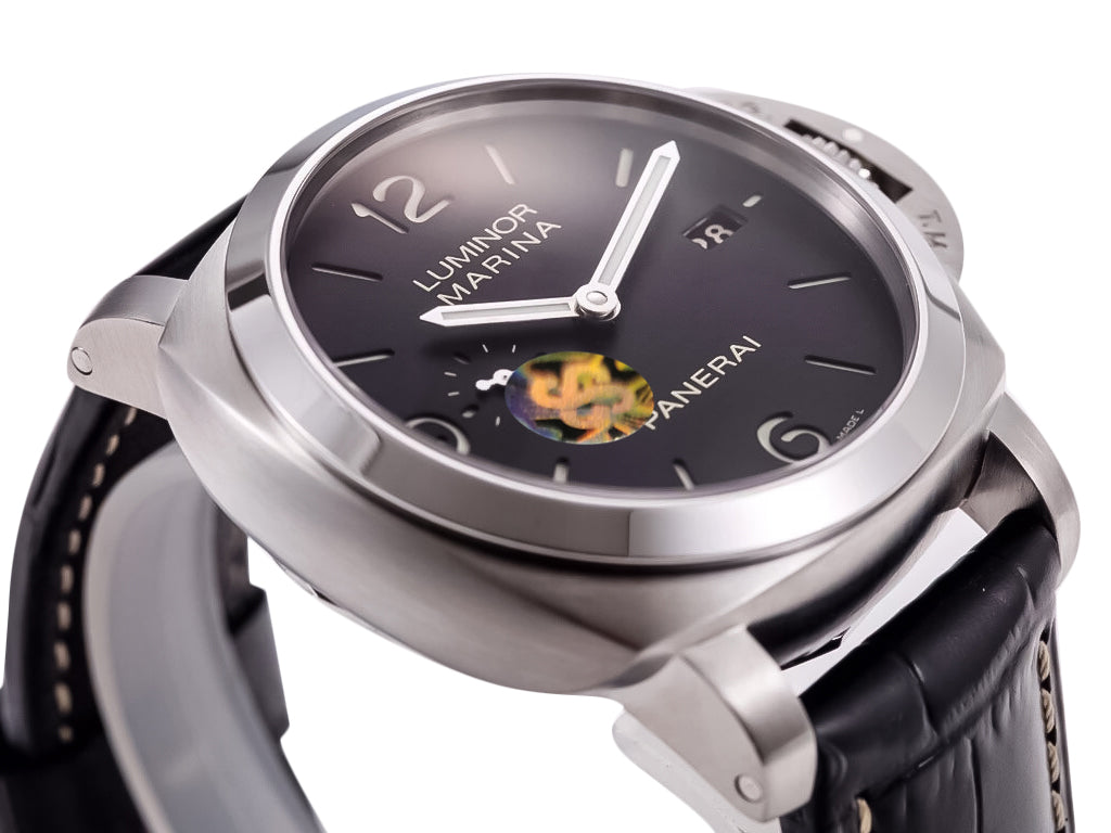 Luminor 1950 3 Days Automatic Stainless Steel with Black Dial and Black Strap (44mm)