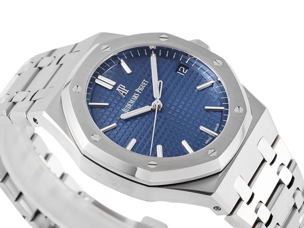 Royal Oak Stainless Steel with Blue Dial (41mm) - 15500