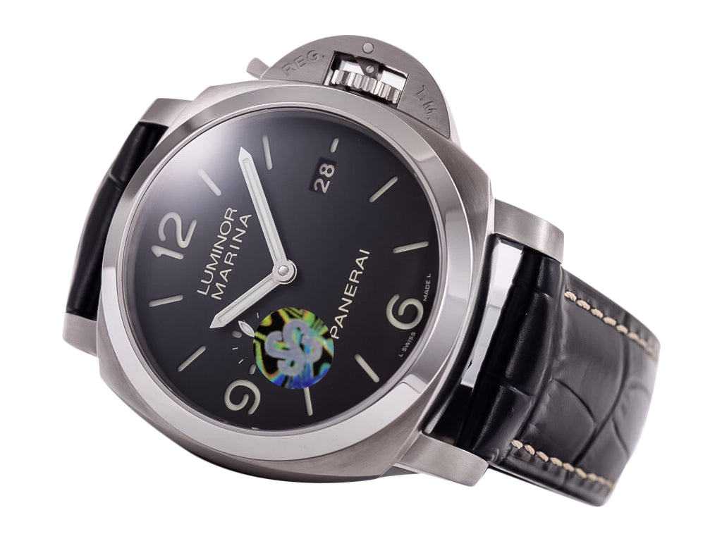 Luminor 1950 3 Days Automatic Stainless Steel with Black Dial and Black Strap (44mm)